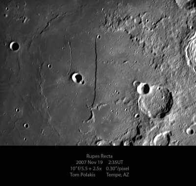 Moon: Rupes Recta 11/19/07