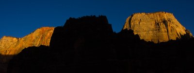 Sunset in Zion Canyon