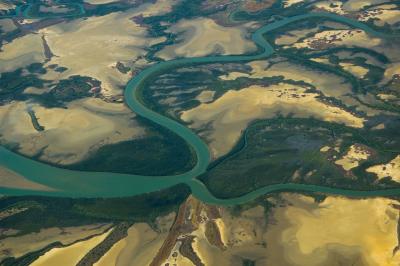 Tidal creek and salt flats, Cape Cleveland DSC0162