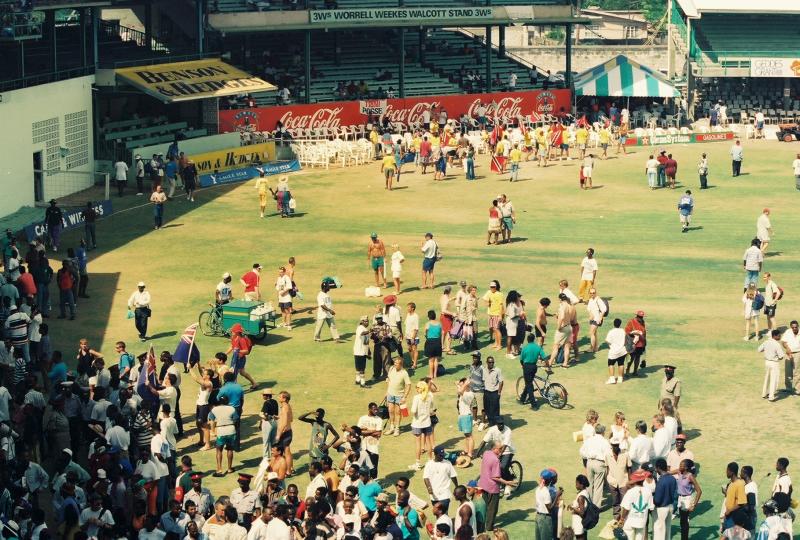 Spectators at Kensington Oval