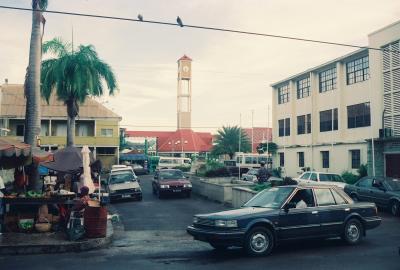 Town Square by the docks in Antigua