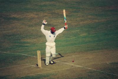 Campbell arrives at his double century!