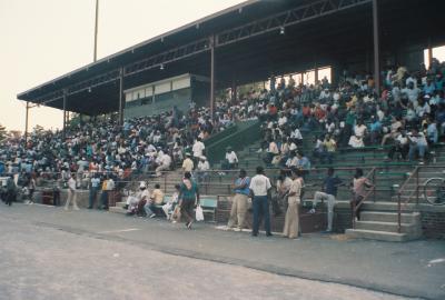 Spectators attending Cricket Match at Mt Vernon New York