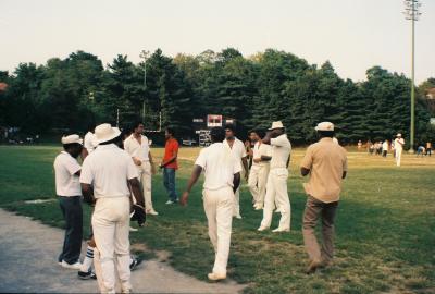 Scene at the Cricket Match Mt Vernon New York
