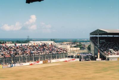 View from Sabina Park showing Kingston Harbour in the background