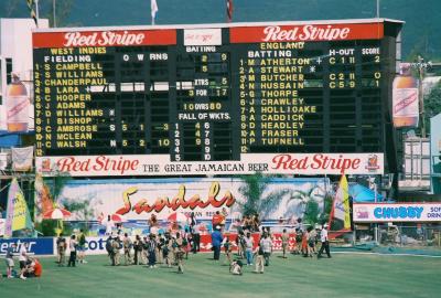 Cricket England in Jamaica 1998 Test Match Abandoned !