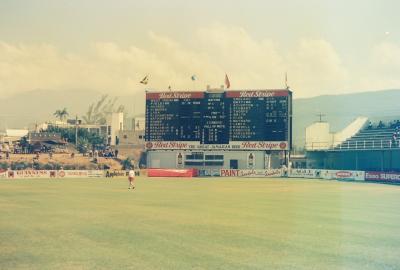 Cricket Scoreboard during England's 2nd Innings