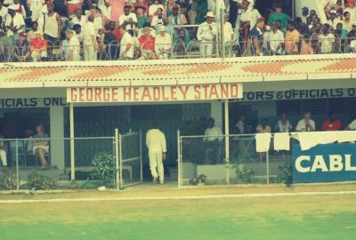 Players entrance below the George Headley Stand