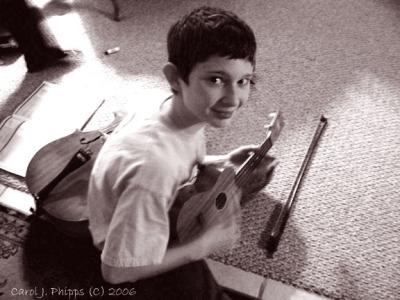 Josh the young musician.