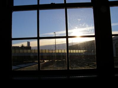 Early morning window at the train station!