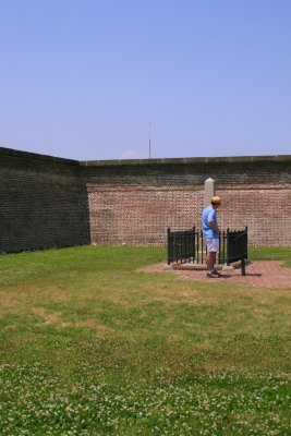 In front of Fort Moultrie