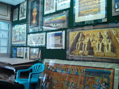 One of hundreds of little shops that sell anything and everything egyptian to tourists