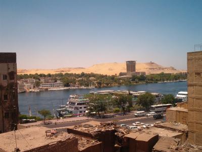 The tourist city of Luxor. Our hotel room had cockroaches.