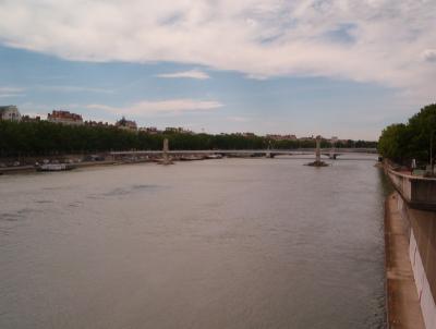The Rhone River in Lyon