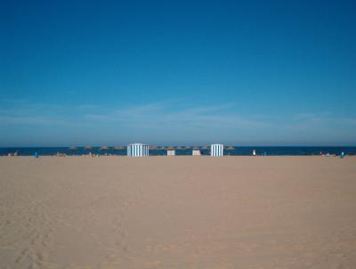 On a beach in Valencia... wish I could stay there forever!