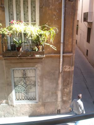 View from our room in Valencia