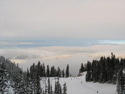 Whistler Village is somewhere down below