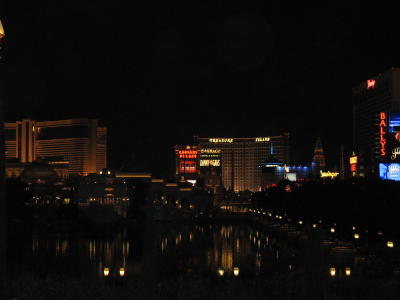 View of the Strip from the Bellagio