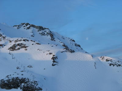 Fresh Tracks at Whistler. Up at Roundhouse by 7:35 for buffet breakfast at sunrise and first dibs on the mountain.