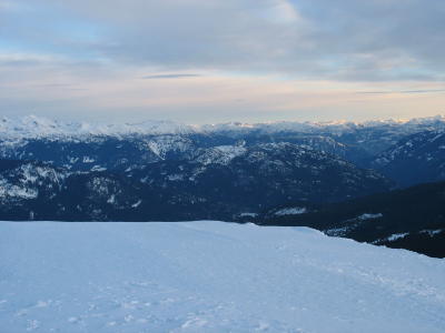 Whistler valley at sunrise