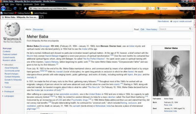 Wikipedia Meher Baba