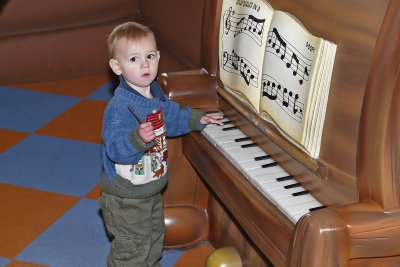 Ben at the piano