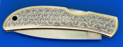 Gold Inlaid Al-Mar Knife