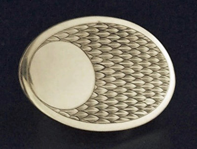 Small Oval Keeled Scale Buckle No. 13