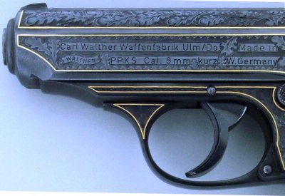 Engraved Walther Pistol