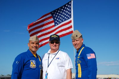 US Navy Angel Crew with Jerry Crady, ATC at Charlotte Co. Airshow Punta Gorda Fl. 