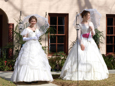 Azalea Belles welcome us!