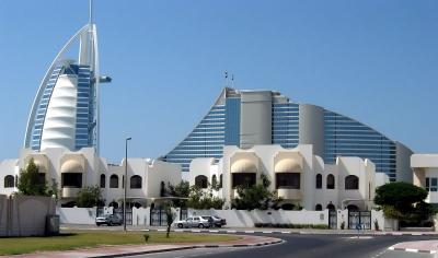 Burj Al Arab and Jumeirash Beach hotels