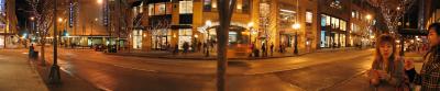Seattle street in midnight