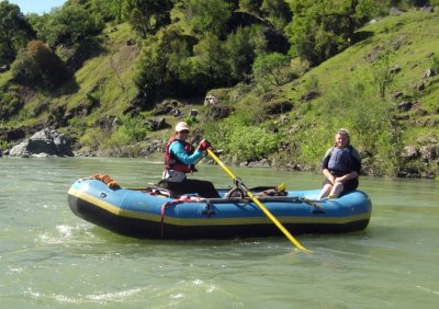Margery Lazerus and Willa Cantillon on the Eel River