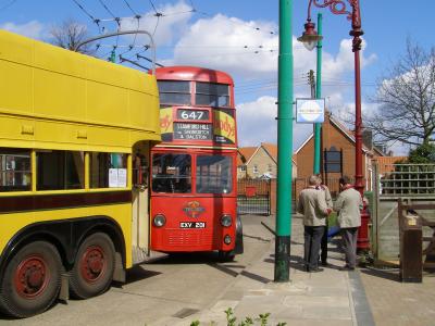 London Trolleybus behind Bournemouth Open-Topper