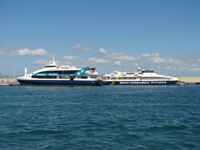 The Two New Competing Ferries Resting Together