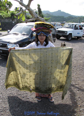 Woman Vending Sarongs