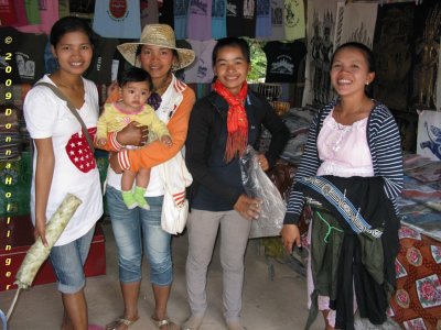 Women at the Ta Prohm Gift Stand