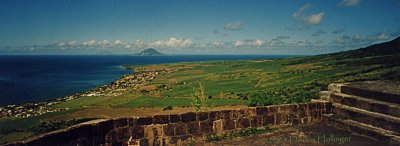 Nevis seen from the Fortress