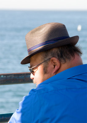 Maybe he needs a larger hat