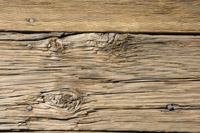 Pier floor is made of wooden planks