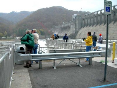 Below the Bluestone Dam