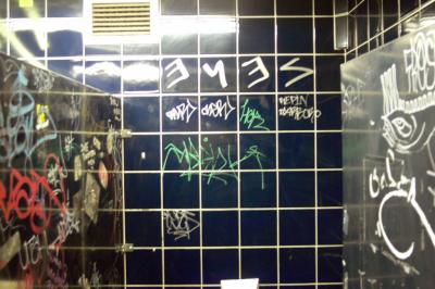 Washroom graffiti