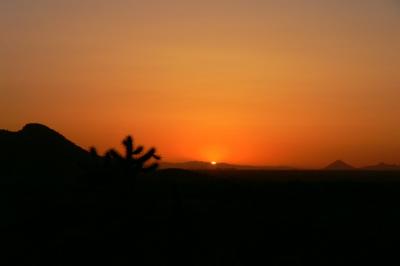 Arizona desert sunset....