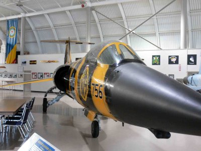 Lockheed (Canadair) CF-104 Starfighter with McDonnell F-101B Voodoo in the background