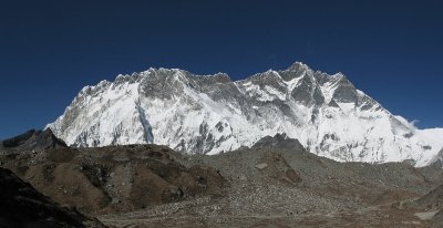 Lhotse-Nuptse from above Chukung