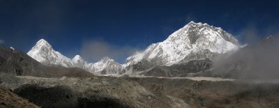 View from above Lobuche