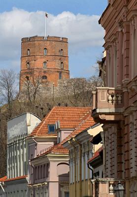 Pilies (Castle) street and the Gediminas castle