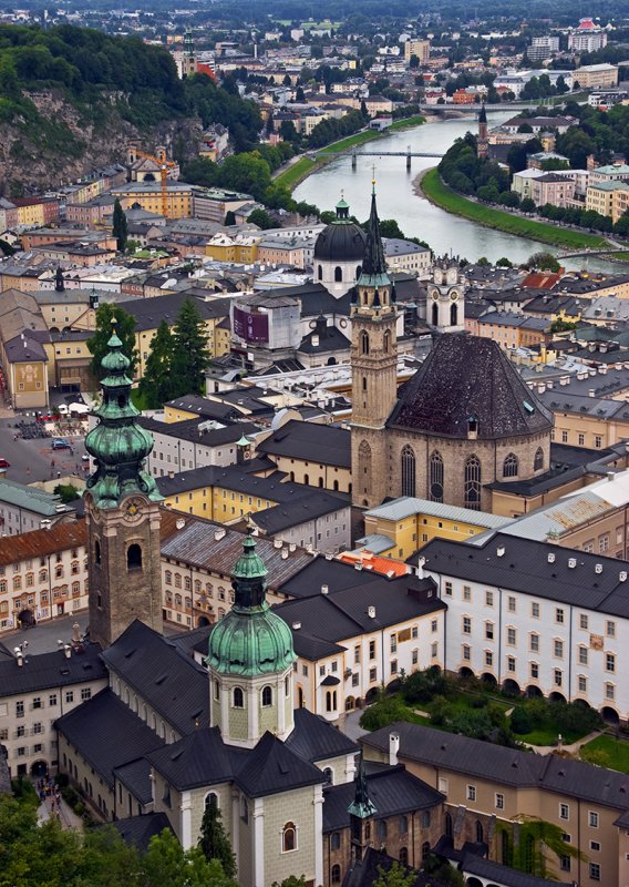 Salzburg on the Salzach River