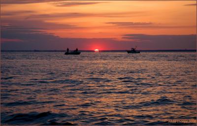 Fishing at Sunset